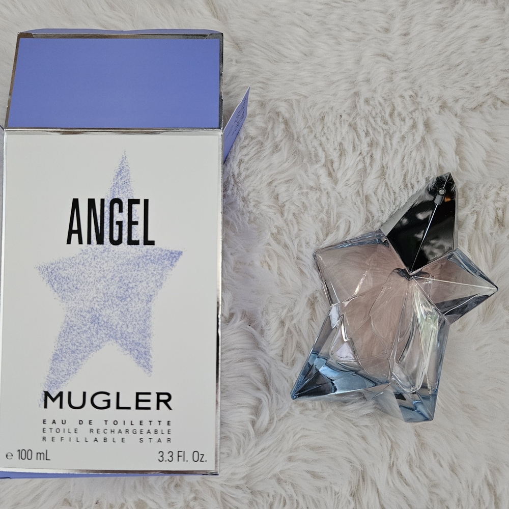 Mugler Angel EDT 100ml ✨ With Box • Tested Once • Refillable Star Bottle